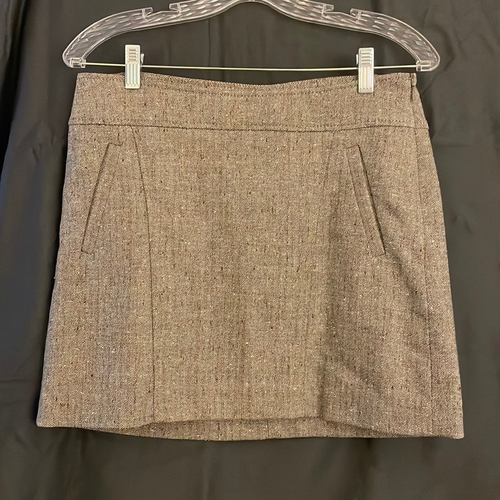 The Limited - wool blend skirt, dark grey/black, size 2